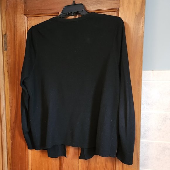 Torrid black military style cardigan sweater size 1 - Picture 4 of 6